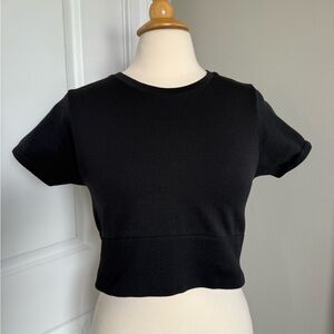 Classic Black Women's Crop Top